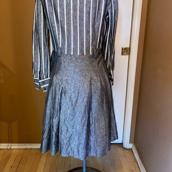 Grey Striped Dress - Picture 4 of 4